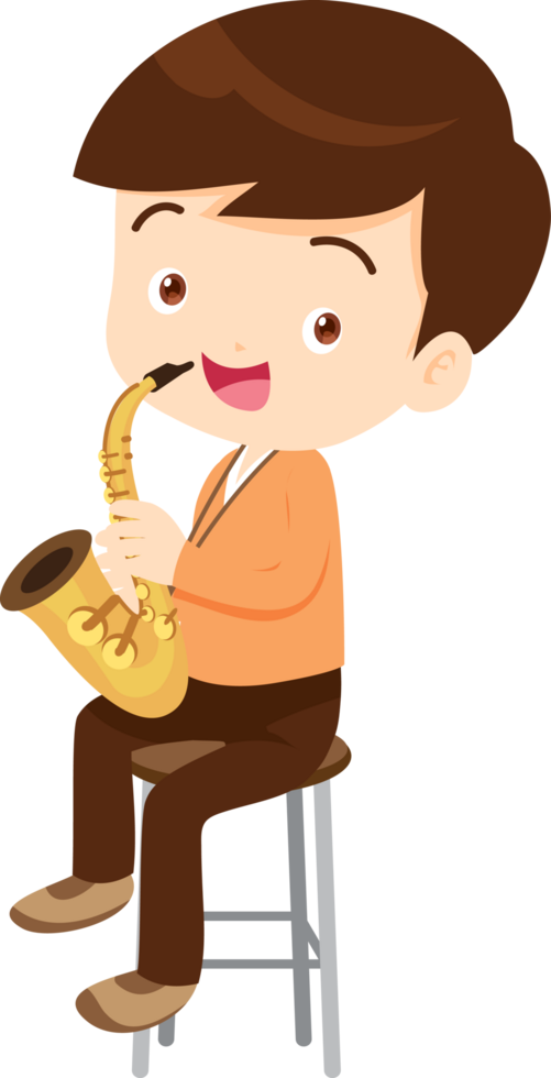 musical kid children playing music instrument png