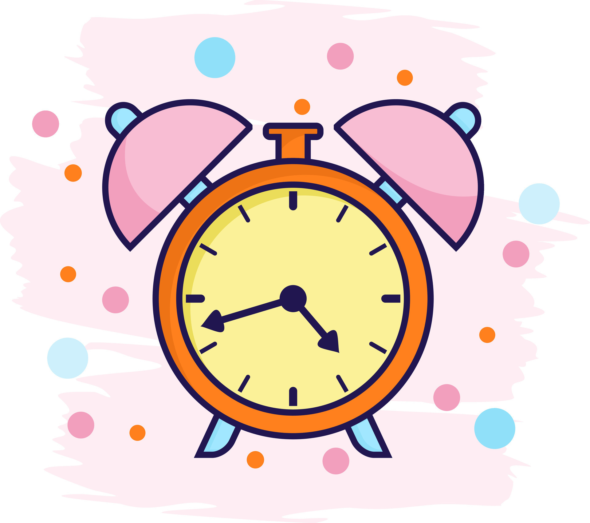 free vector alarm clock sounds at morning loudly 34095636 Vector Art at