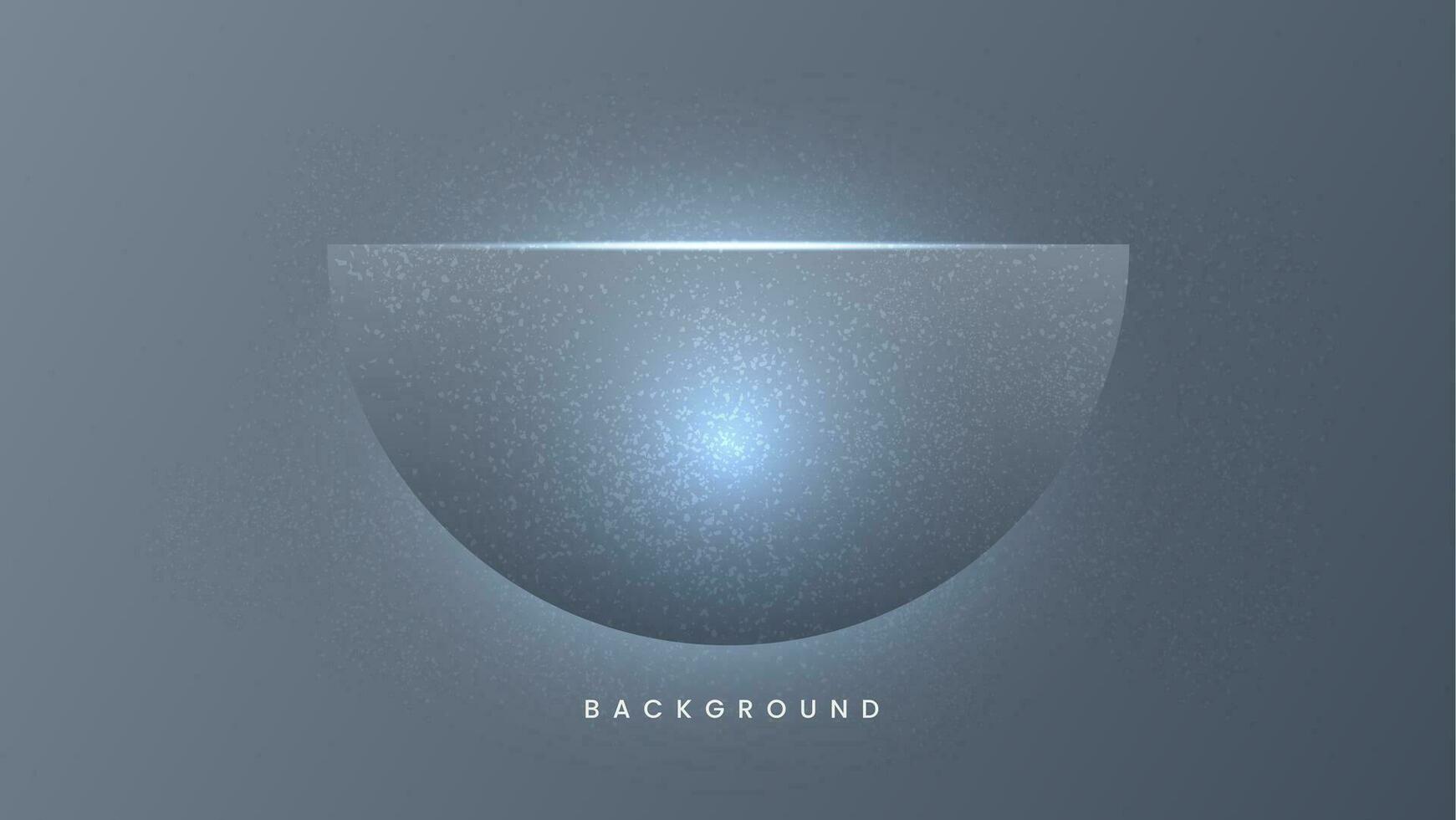 Textured gradient half circle. Gray dotted circles background vector