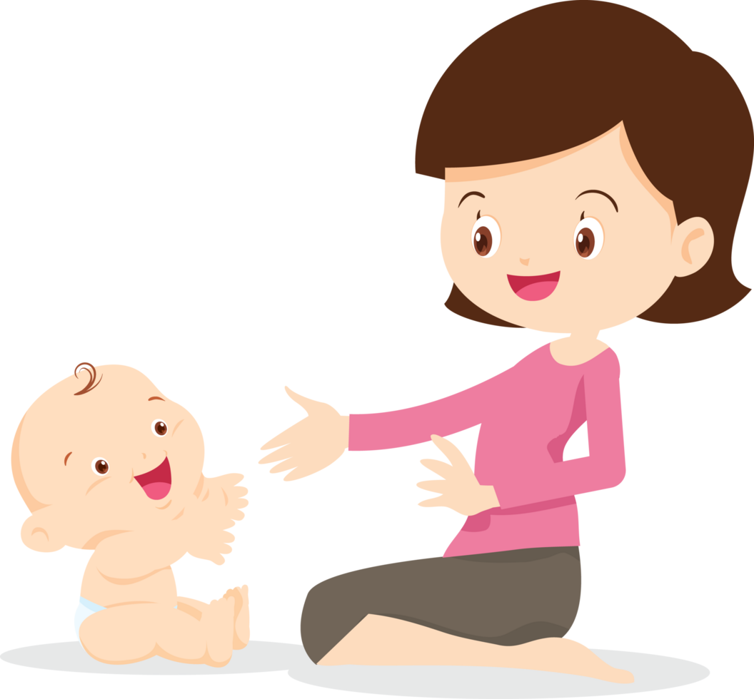 Family character-father mother and children png