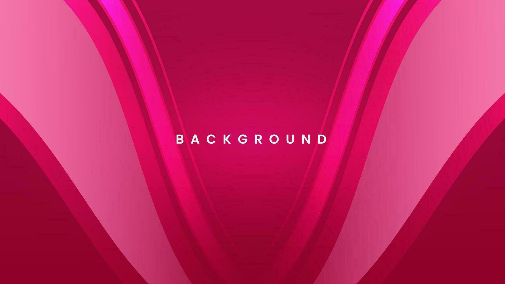Pink background dynamic waves. Smooth and glossy texture vector