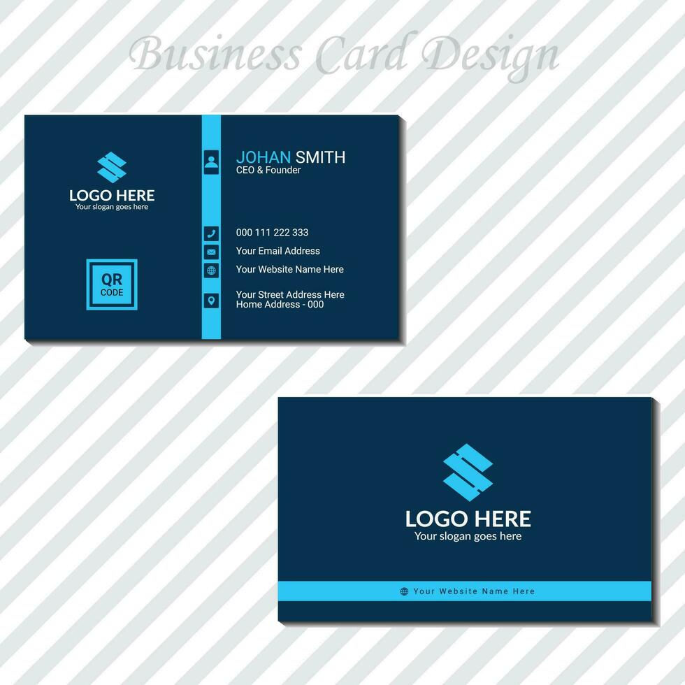 Creative and modern Business Card Design. vector