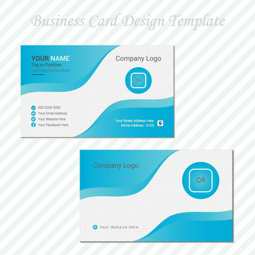 creativo y moderno negocio tarjeta diseño. vector
