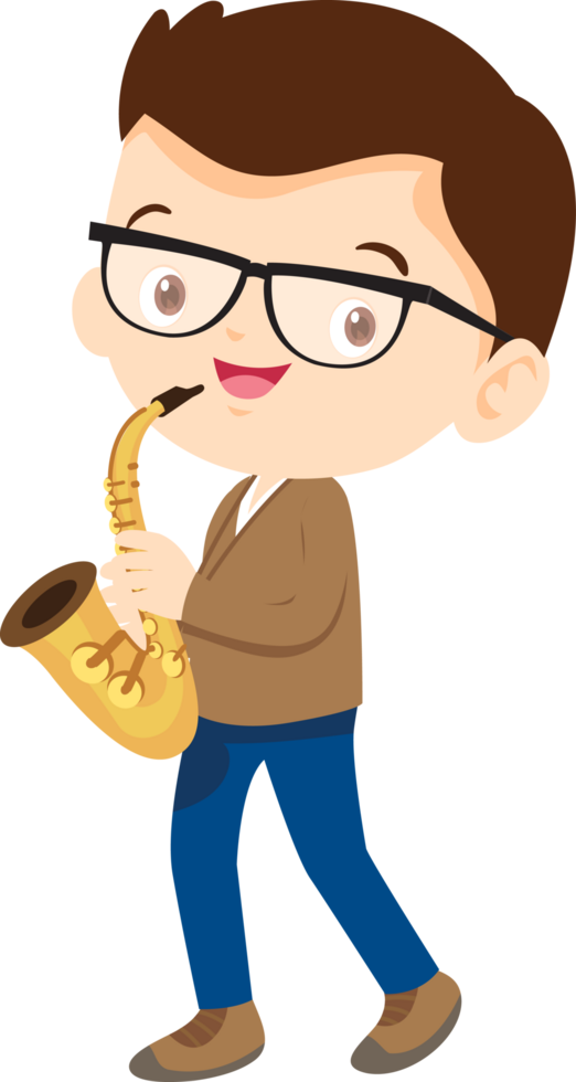musical kid children playing music instrument png