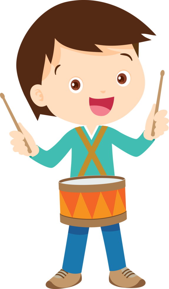 musical kid children playing music instrument png