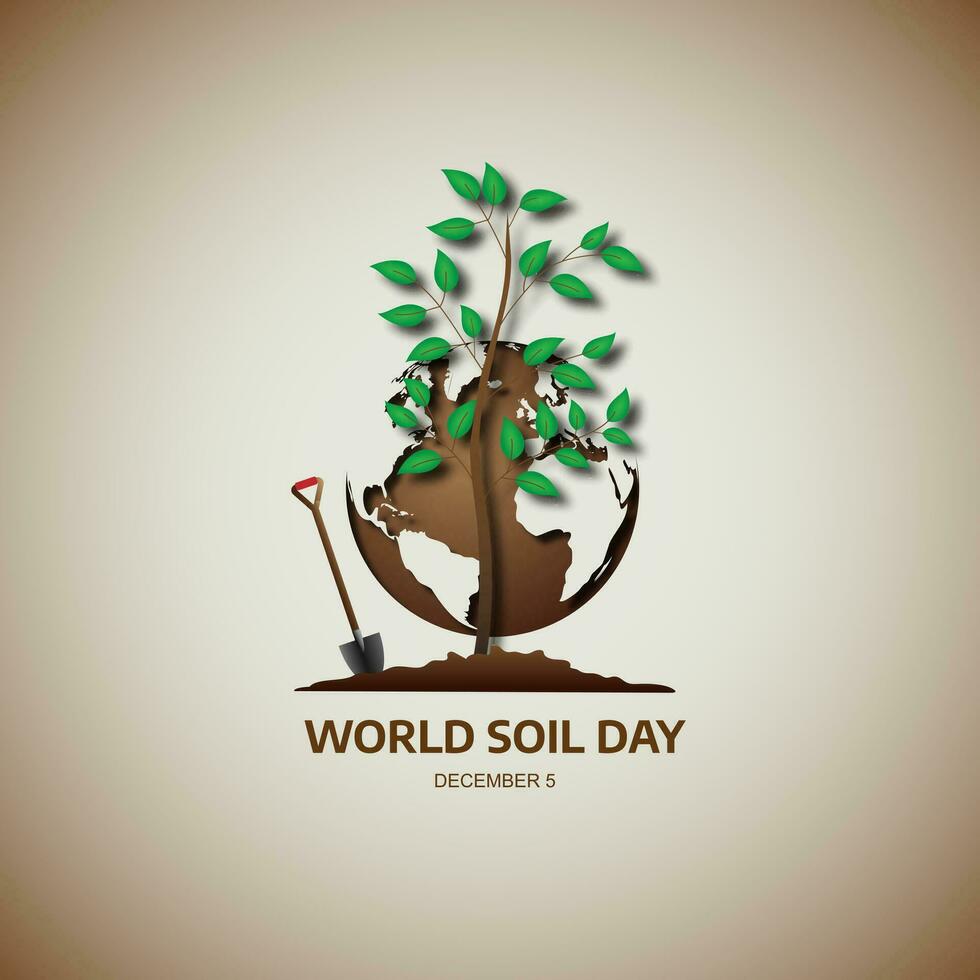 World Soil Day December 05 Background Vector Illustration