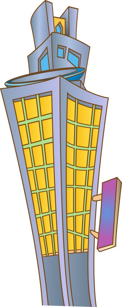 cute Building Cartoon constructions png