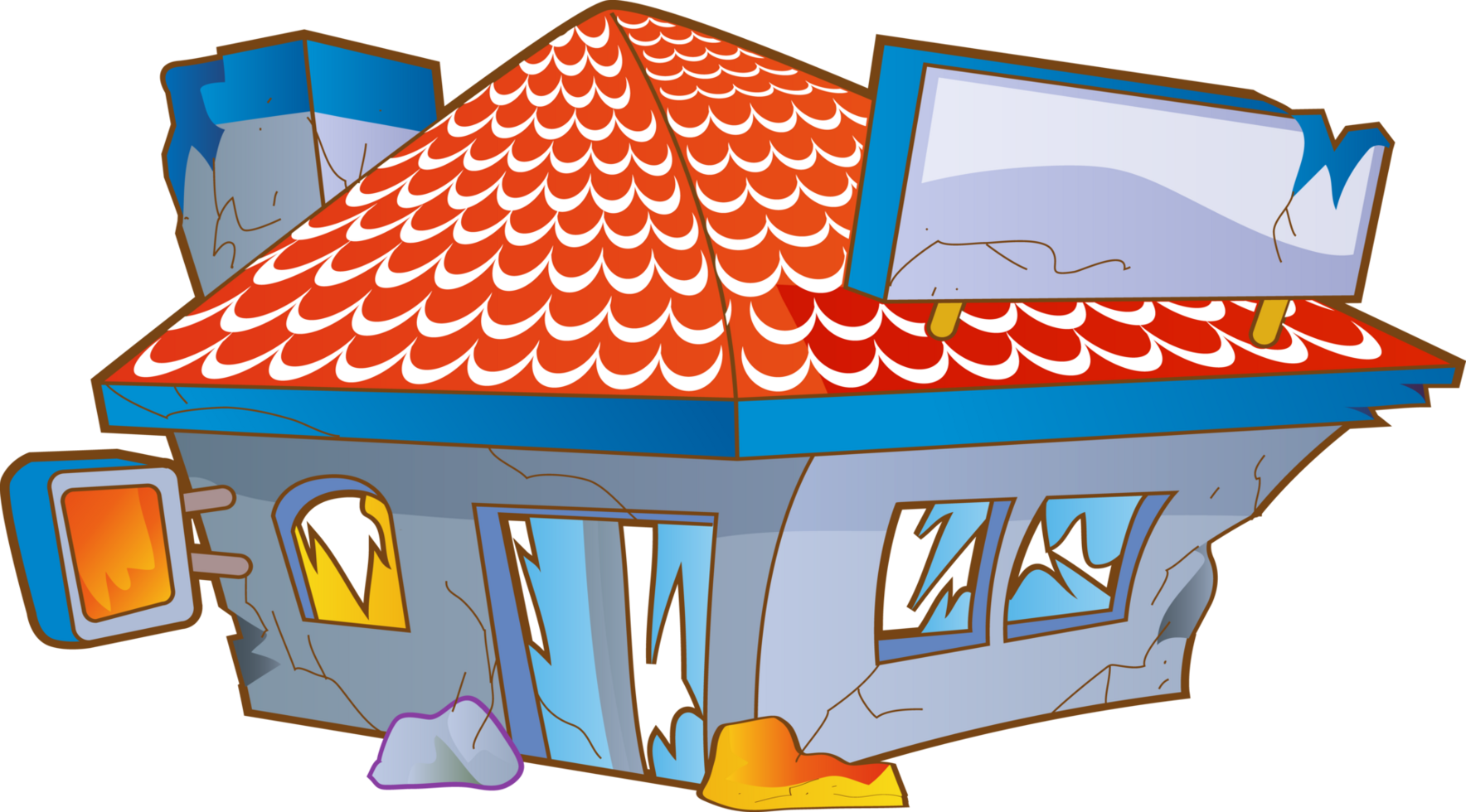 cute Building Cartoon constructions png