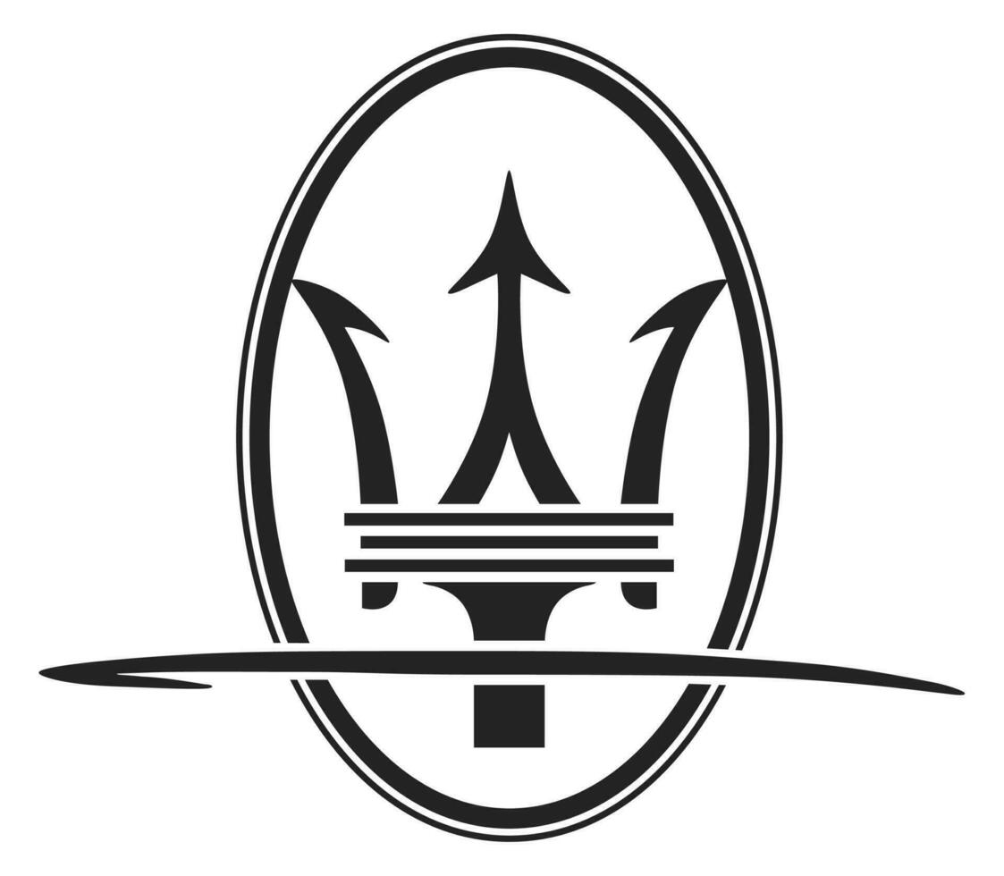 Maserati car logo icon sign symbol vector