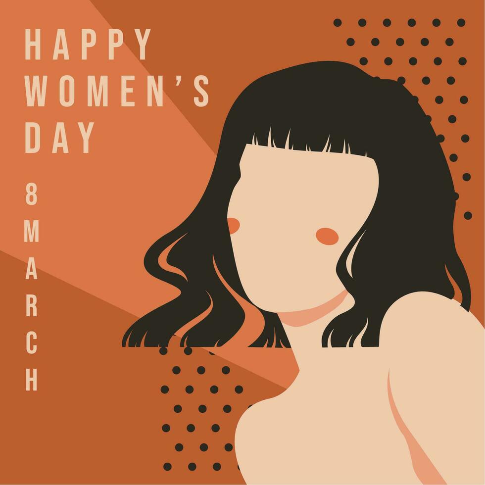 womens day vector illustration good for social media content banner .etc