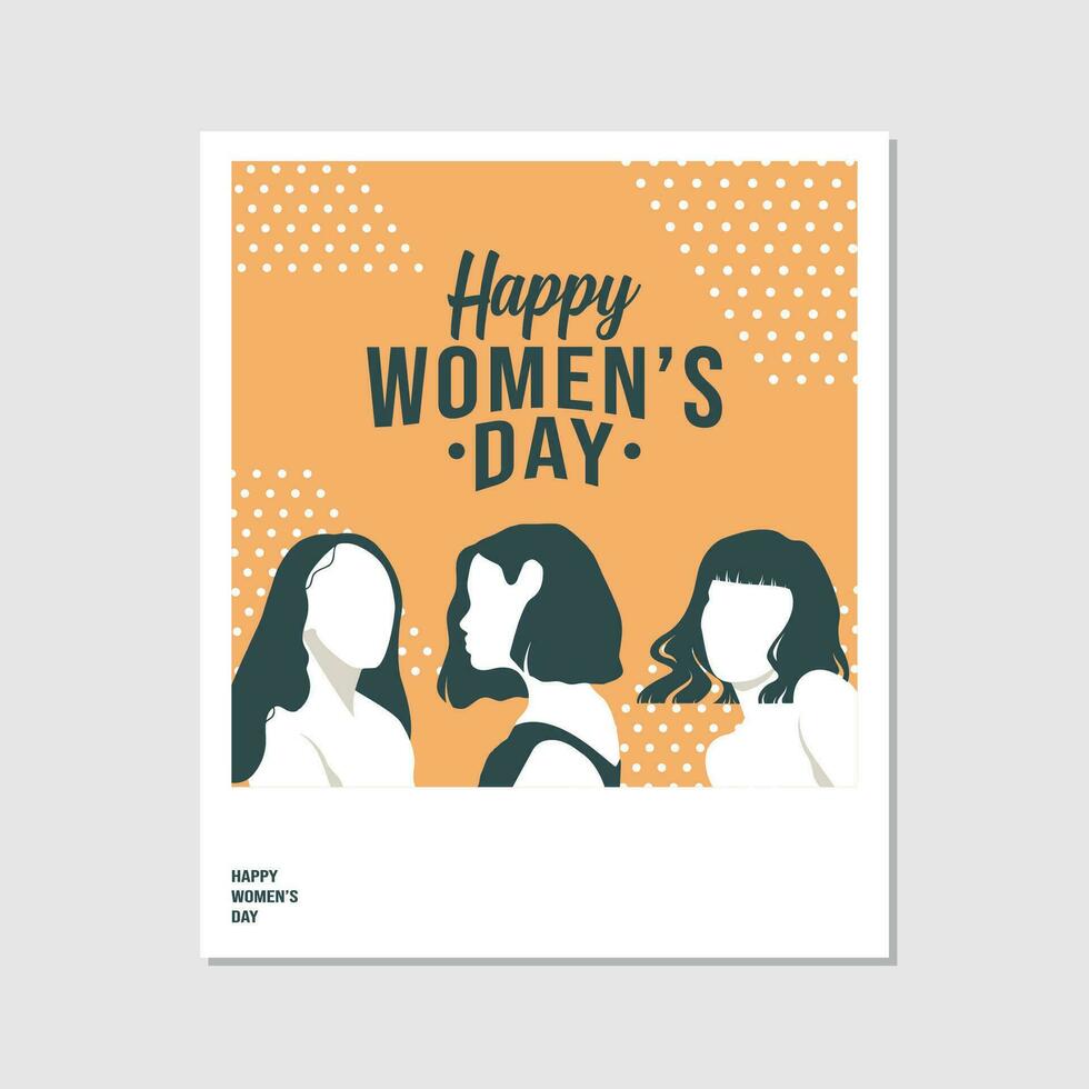 womens day vector illustration good for social media content banner .etc