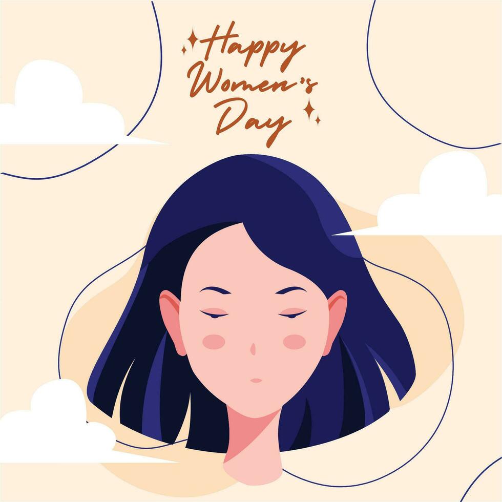 womens day vector illustration good for social media content banner .etc