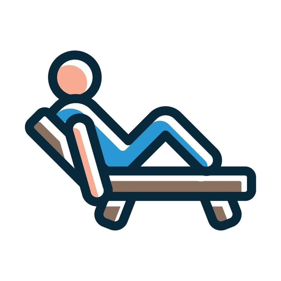 Relax Vector Thick Line Filled Dark Colors