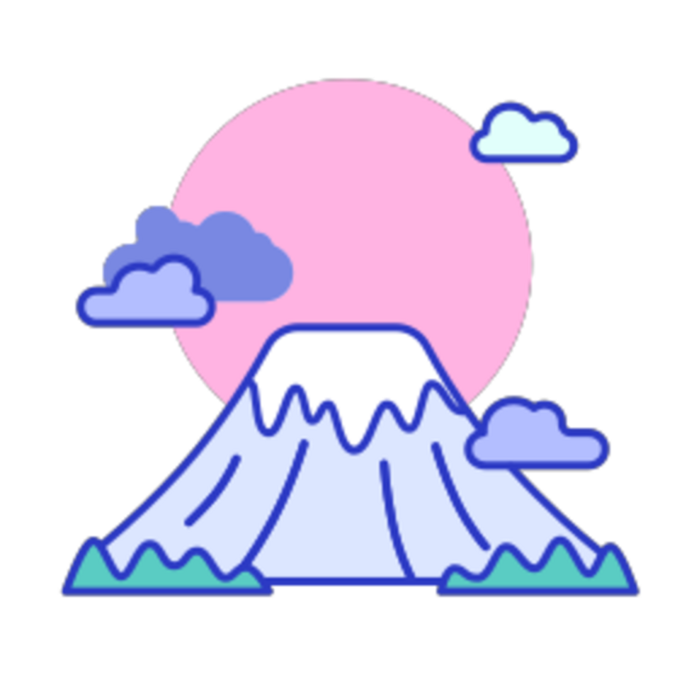 mountain illustration design png