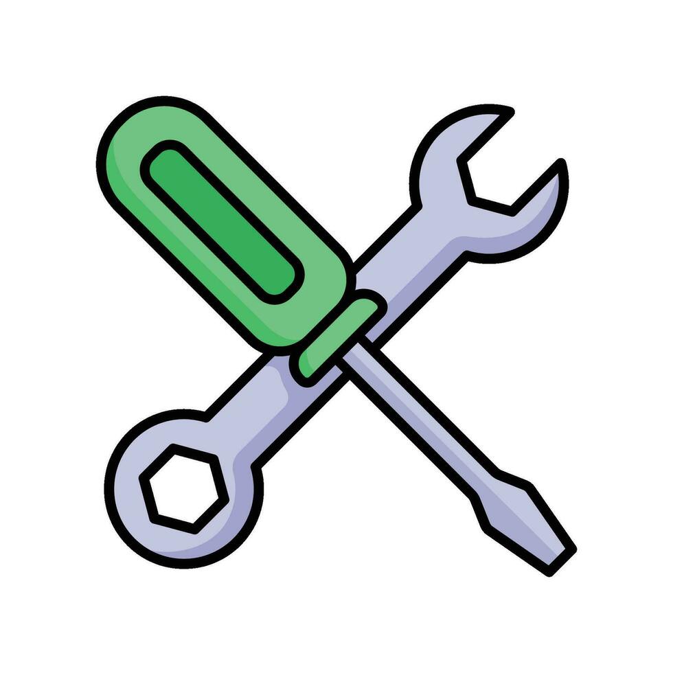 screwdriver icon vector design template simple and modern