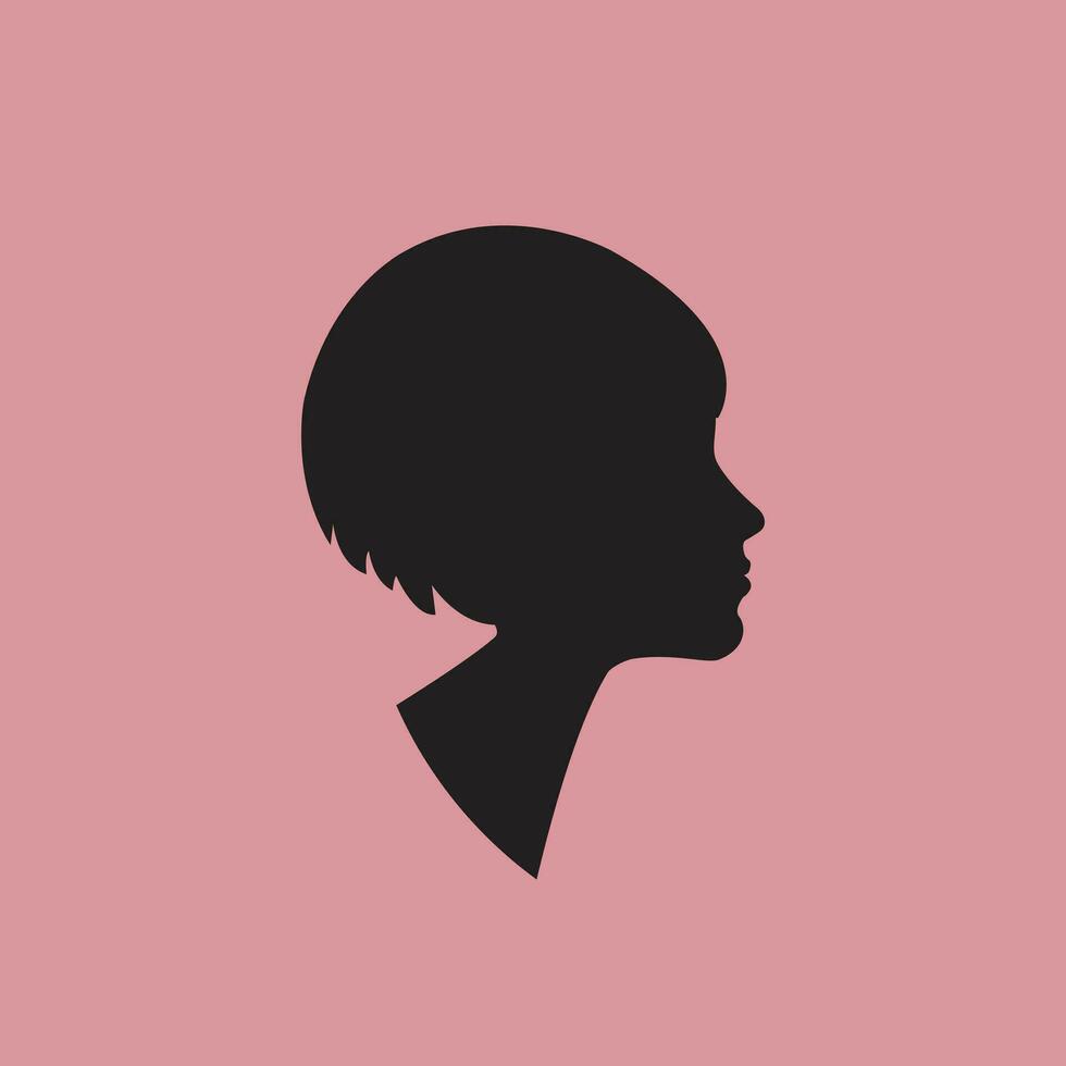 hermosa mujer. plano vector ilustración