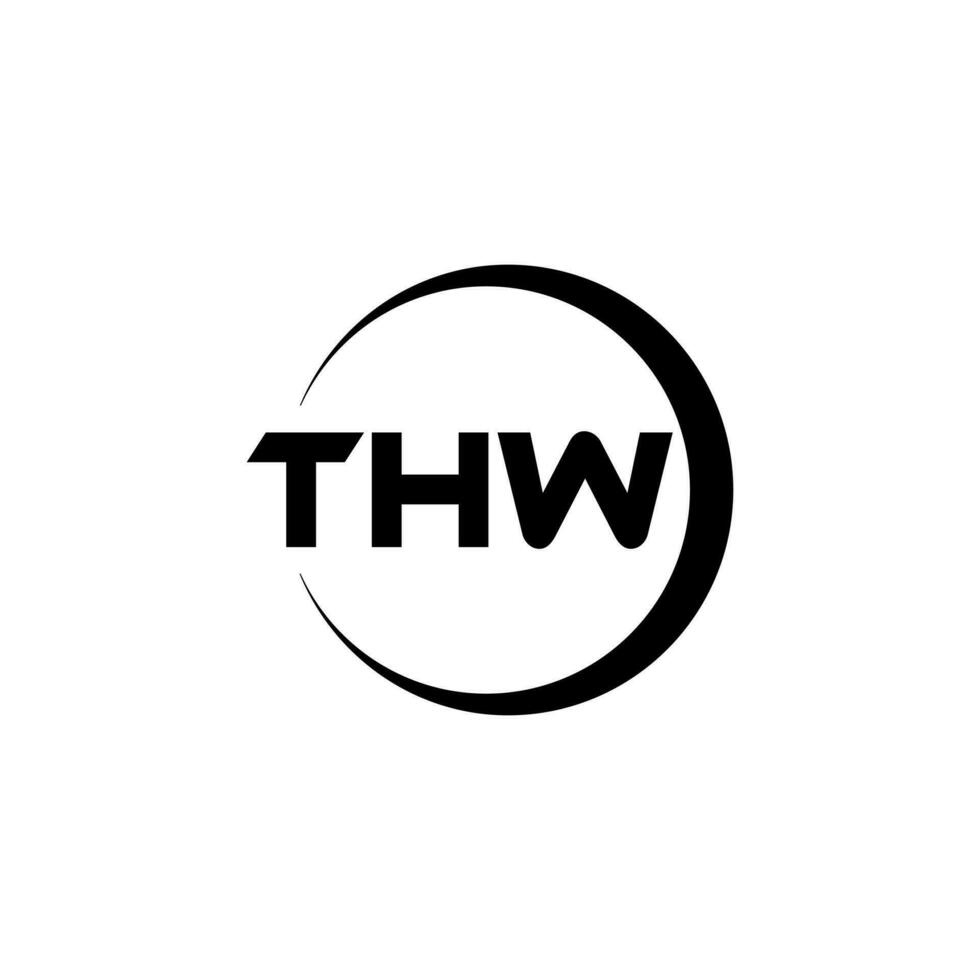 THW Letter Logo Design, Inspiration for a Unique Identity. Modern Elegance and Creative Design. Watermark Your Success with the Striking this Logo. vector