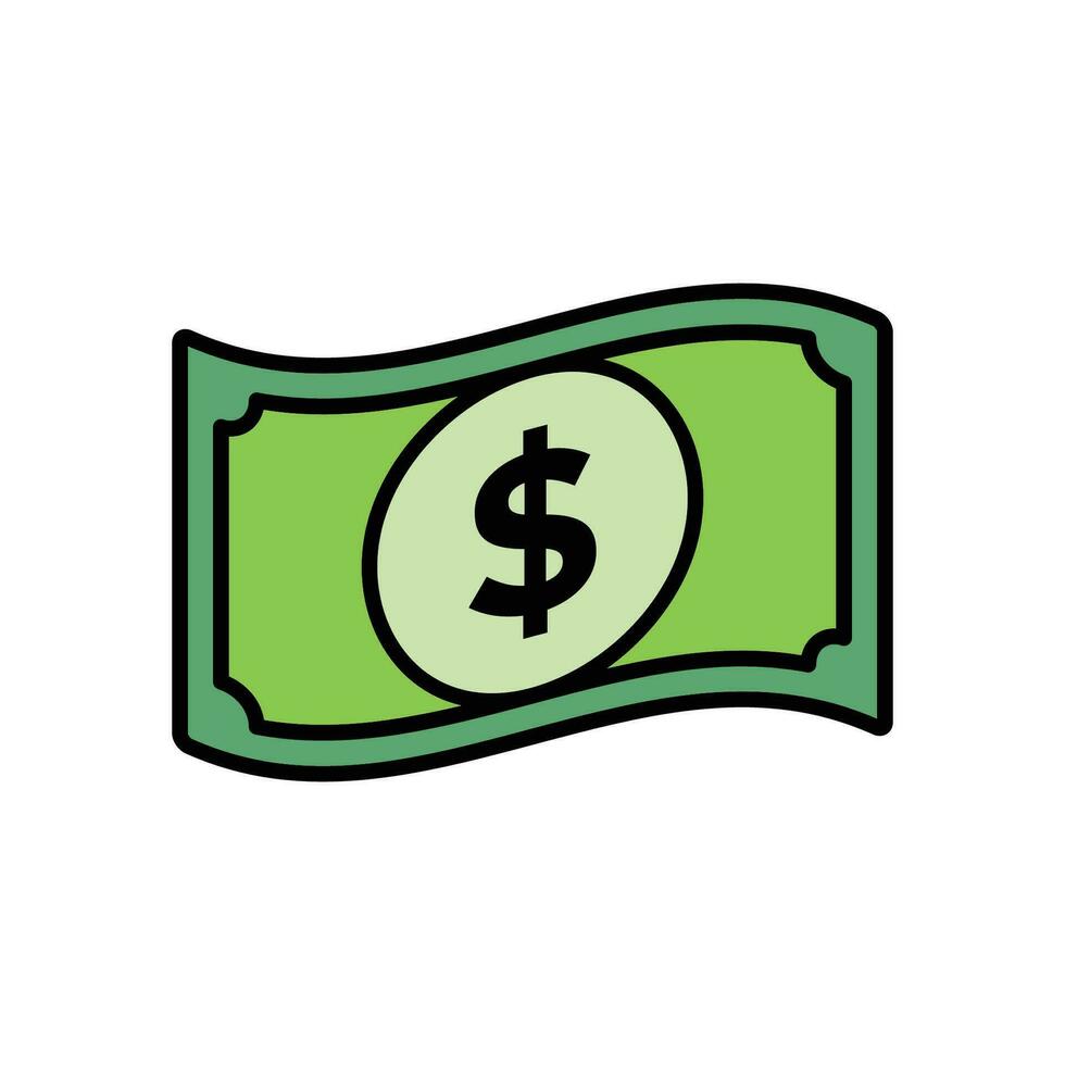 dinero icono vector diseño modelo sencillo y limpiar