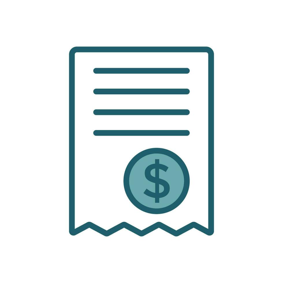 bill icon vector design template simple and clean
