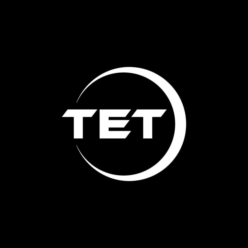 TET Letter Logo Design, Inspiration for a Unique Identity. Modern Elegance and Creative Design. Watermark Your Success with the Striking this Logo. vector