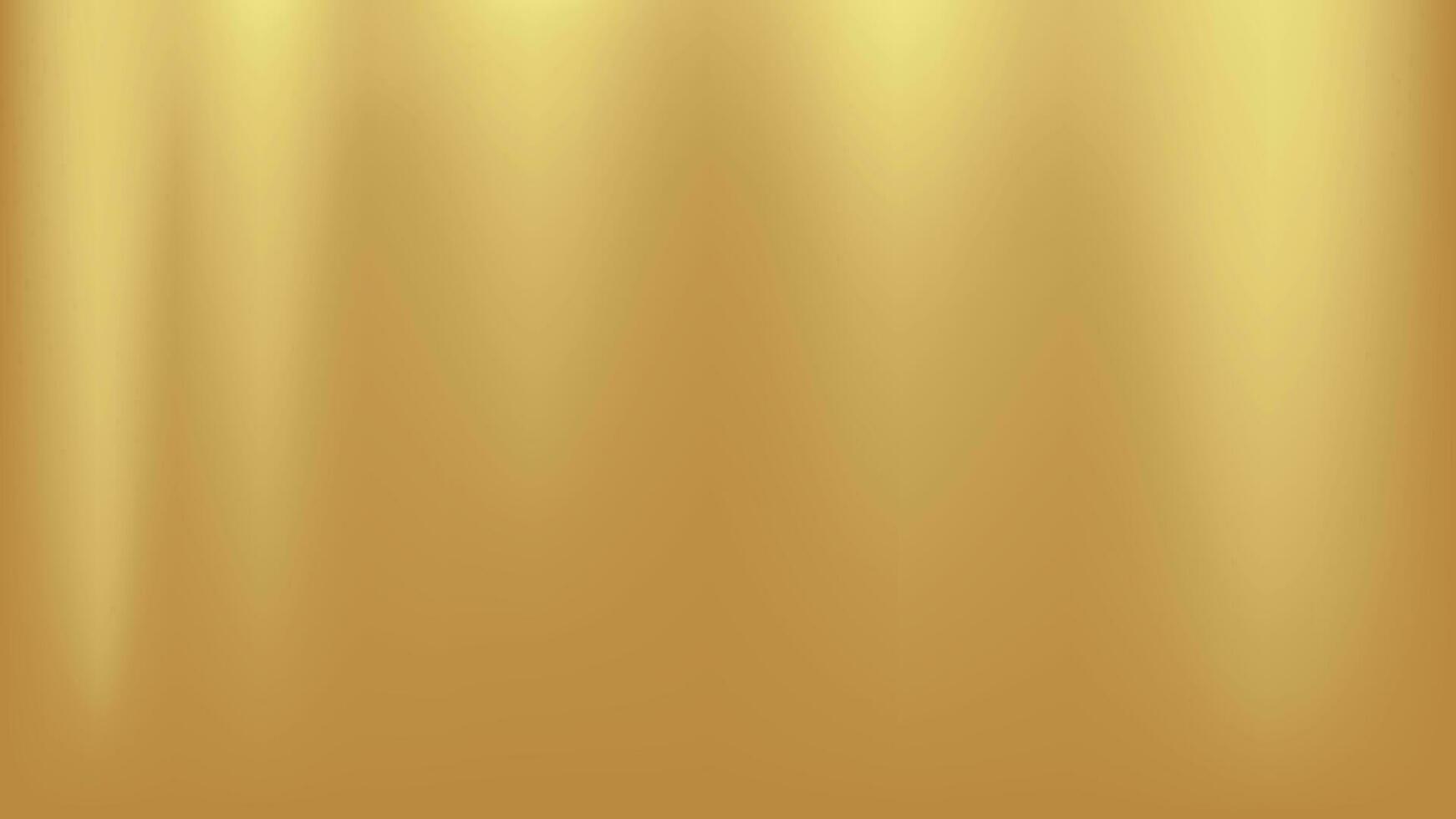 Gold abstract blurred gradient background. Vector illustration.