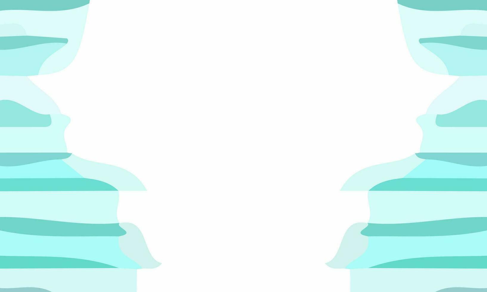 Aesthetic abstract art with a combination of shapes and aqua colors. Suitable for background and poster vector