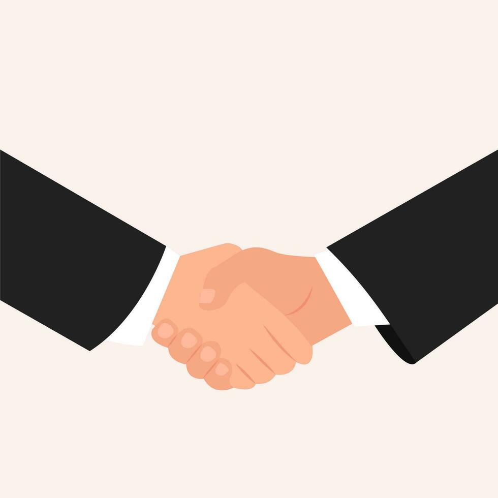Handshake business partners. Shake hands, agreement, good deal, partnership concepts. Vector illustration