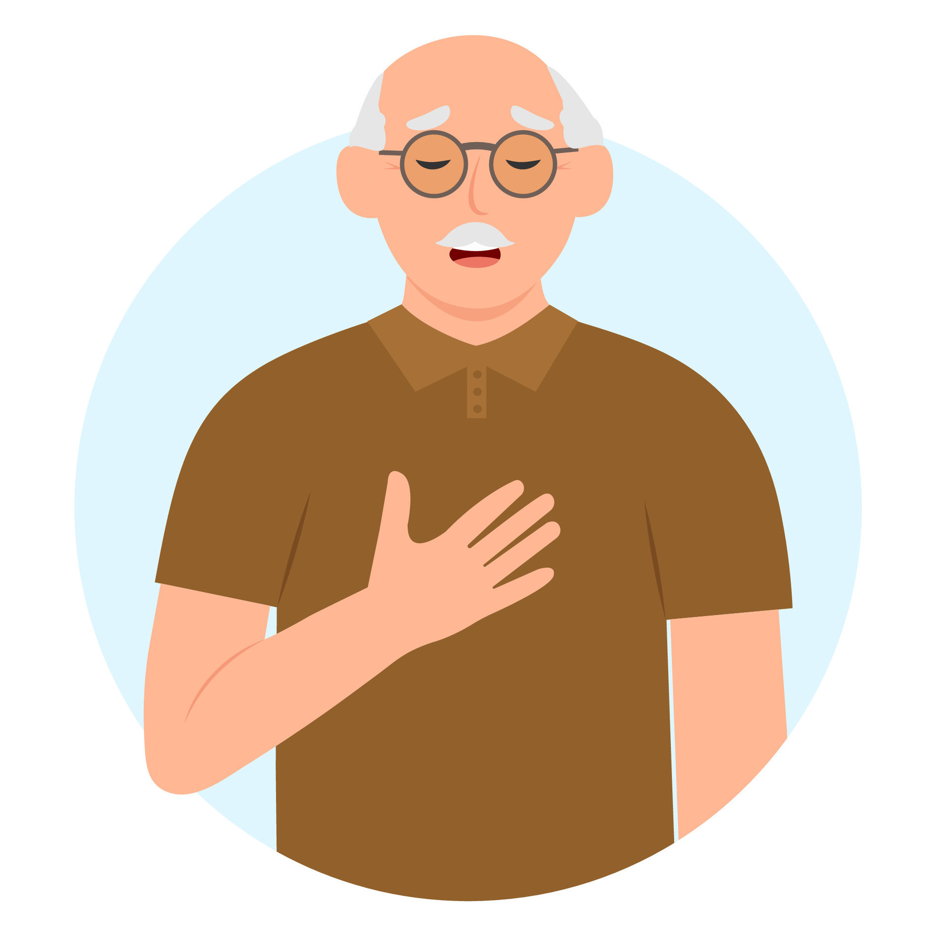 A Senior Man With Heavy Breathing And Shortness Of Breath Breathing a-senior-man-with-heavy-breathing-and-shortness-of-breath-breathing