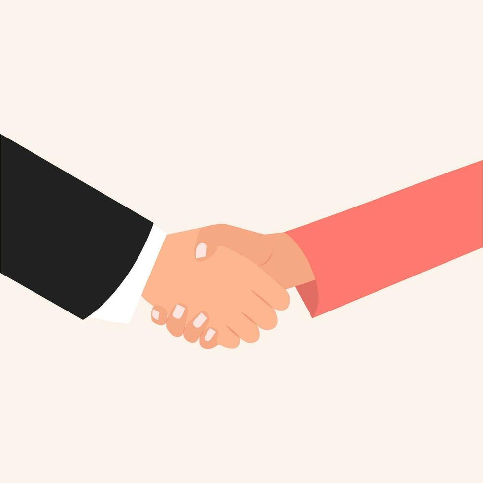 Handshake business partners. Shake hands, agreement, good deal, partnership concepts. Vector illustration