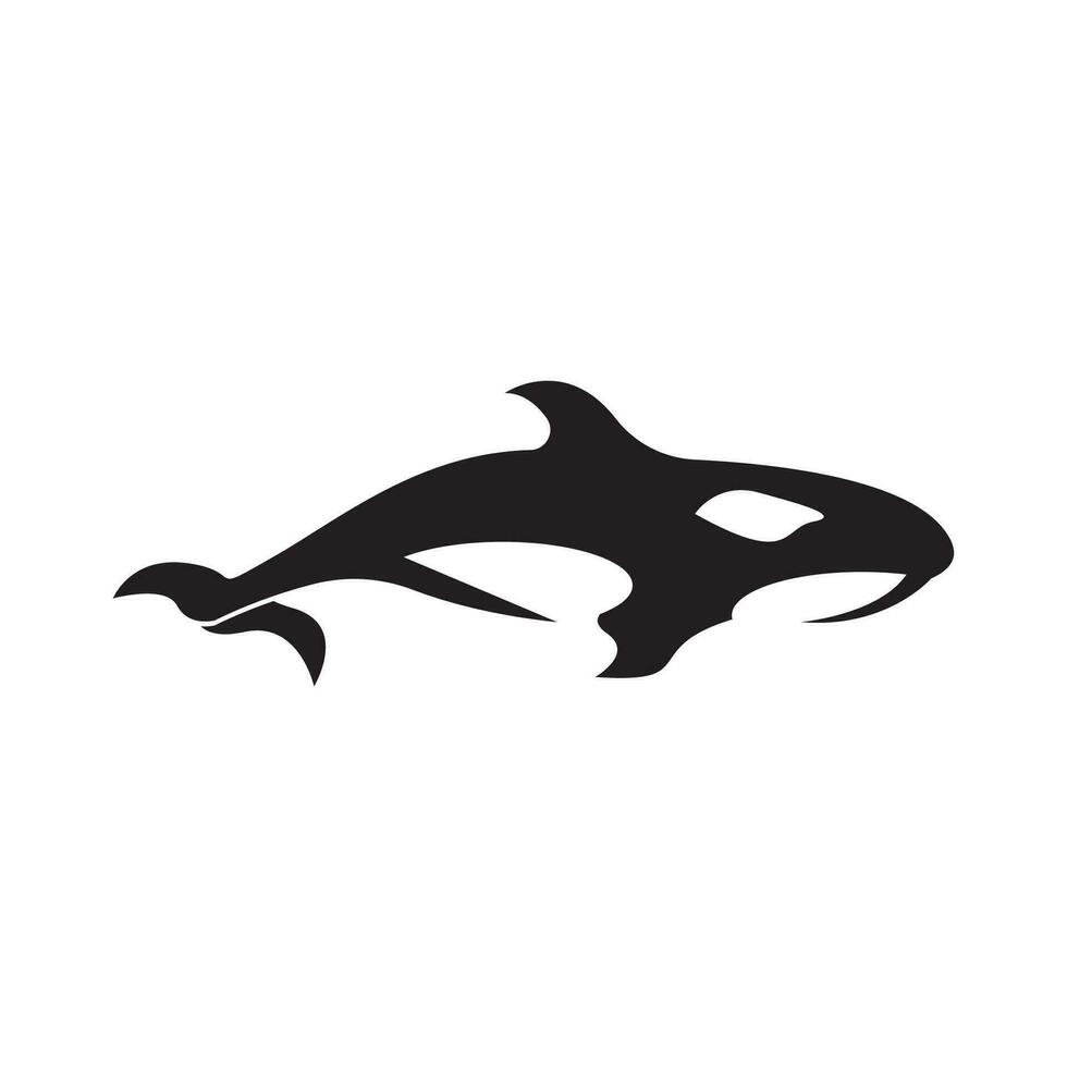 Orca icon and symbol vector template illustration