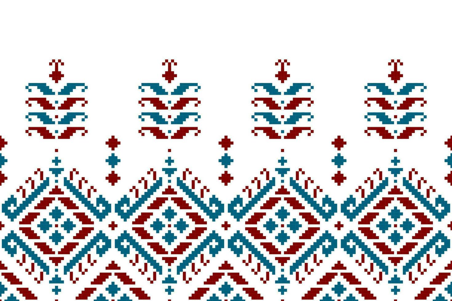 Beautiful ethnic tribal pattern art. Ethnic geometric seamless pattern. American, Mexican style. vector