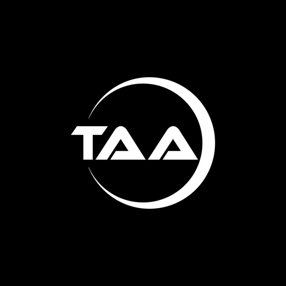 TAA Letter Logo Design, Inspiration for a Unique Identity. Modern Elegance and Creative Design. Watermark Your Success with the Striking this Logo. vector