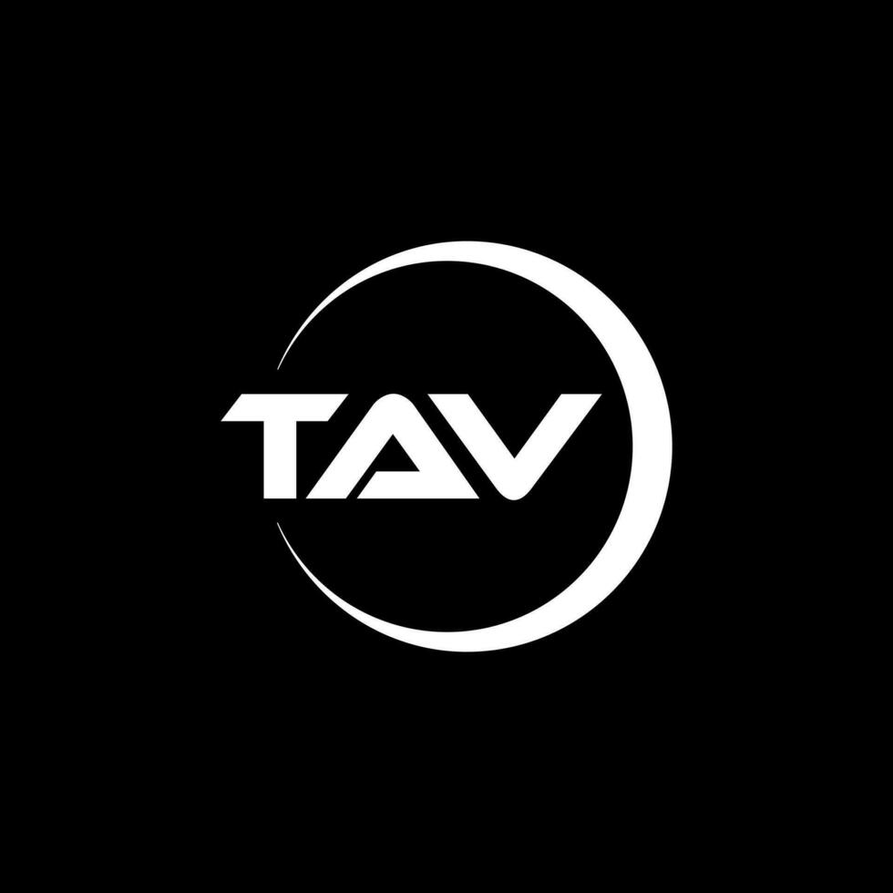 tav letra logo diseño, inspiración para un único identidad. moderno elegancia y creativo diseño. filigrana tu éxito con el sorprendentes esta logo. vector