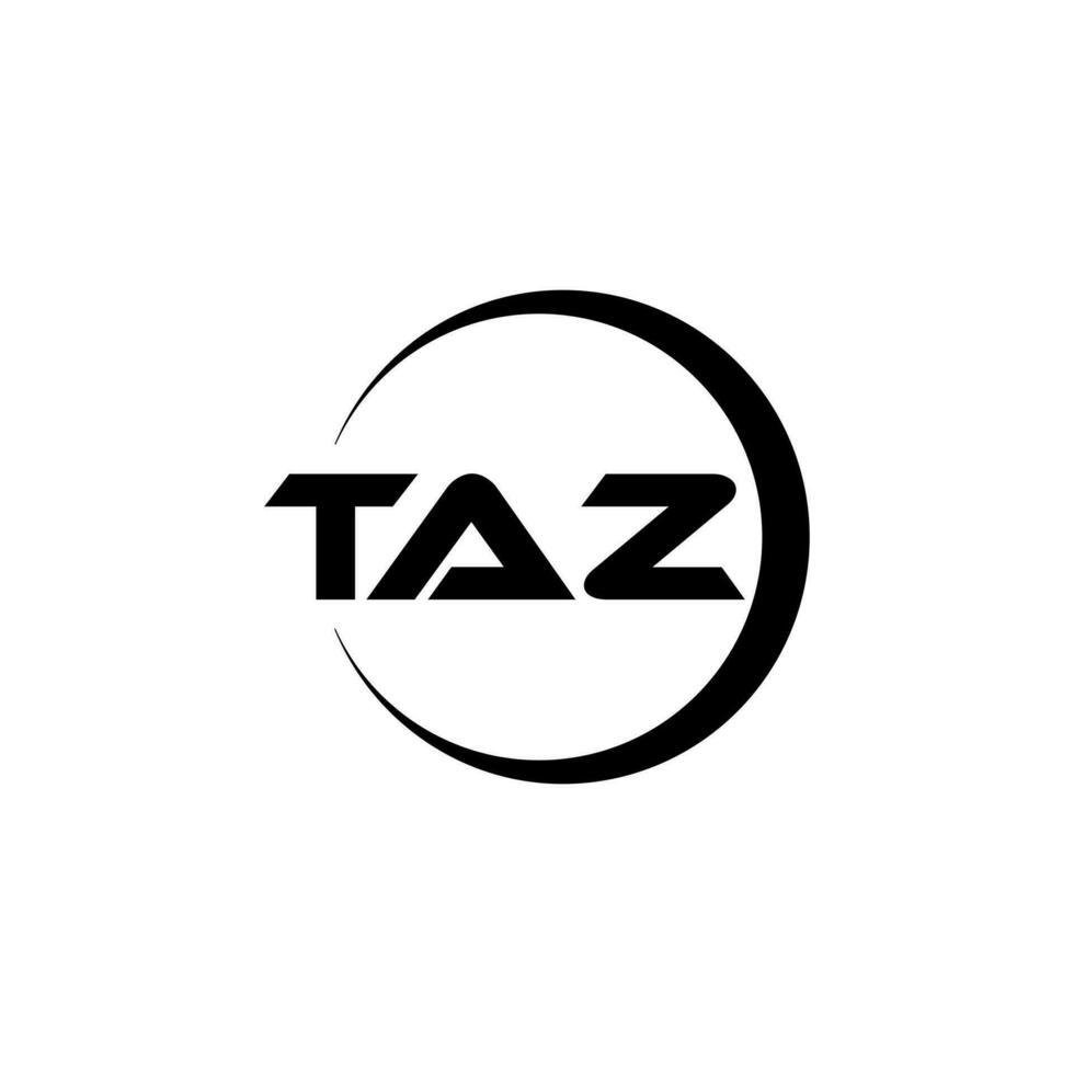 TAZ Letter Logo Design, Inspiration for a Unique Identity. Modern Elegance and Creative Design. Watermark Your Success with the Striking this Logo. vector