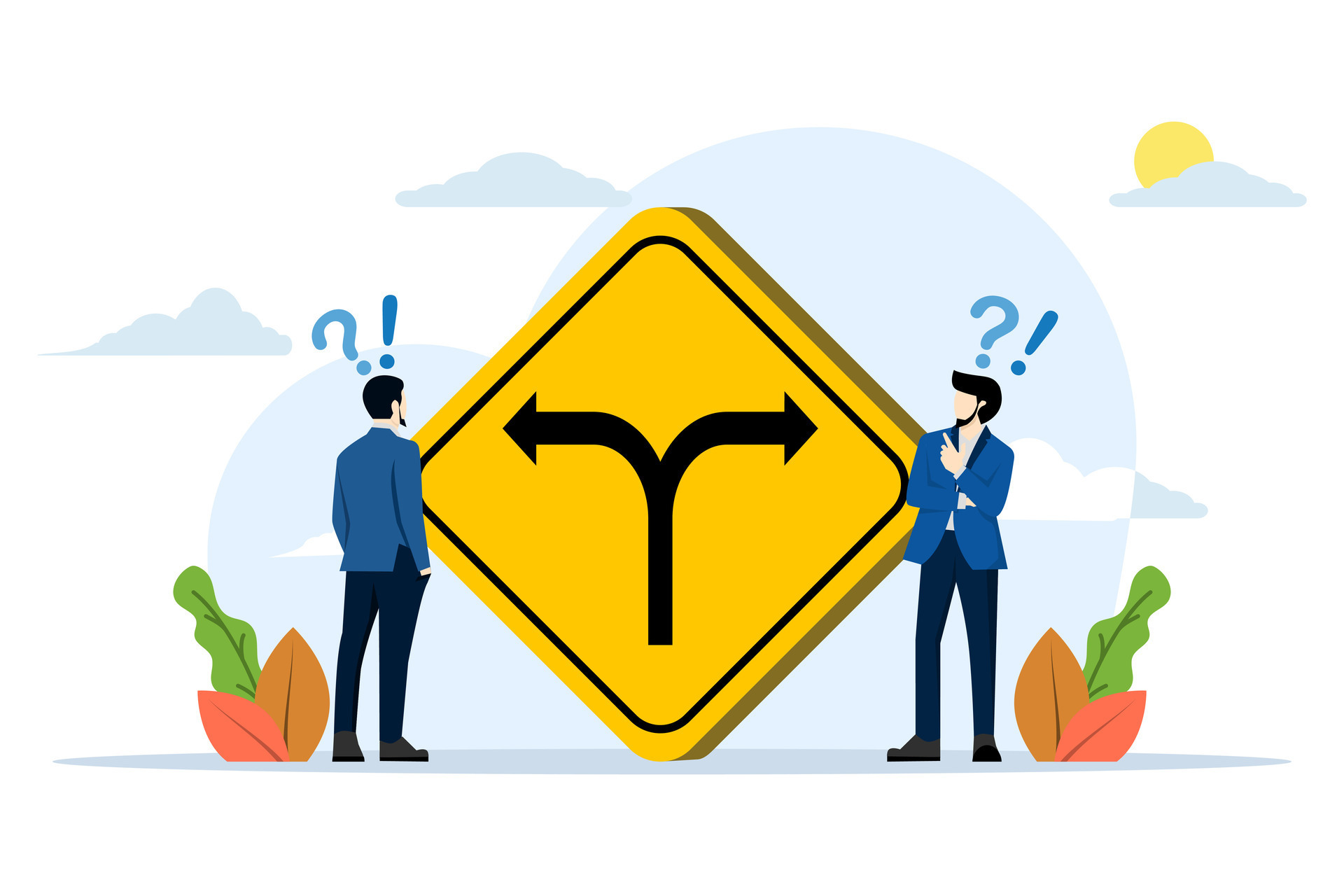 Concept Of Decision To Choose A Path Alternative Or Choice Deciding concept-of-decision-to-choose-a-path-alternative-or-choice-deciding