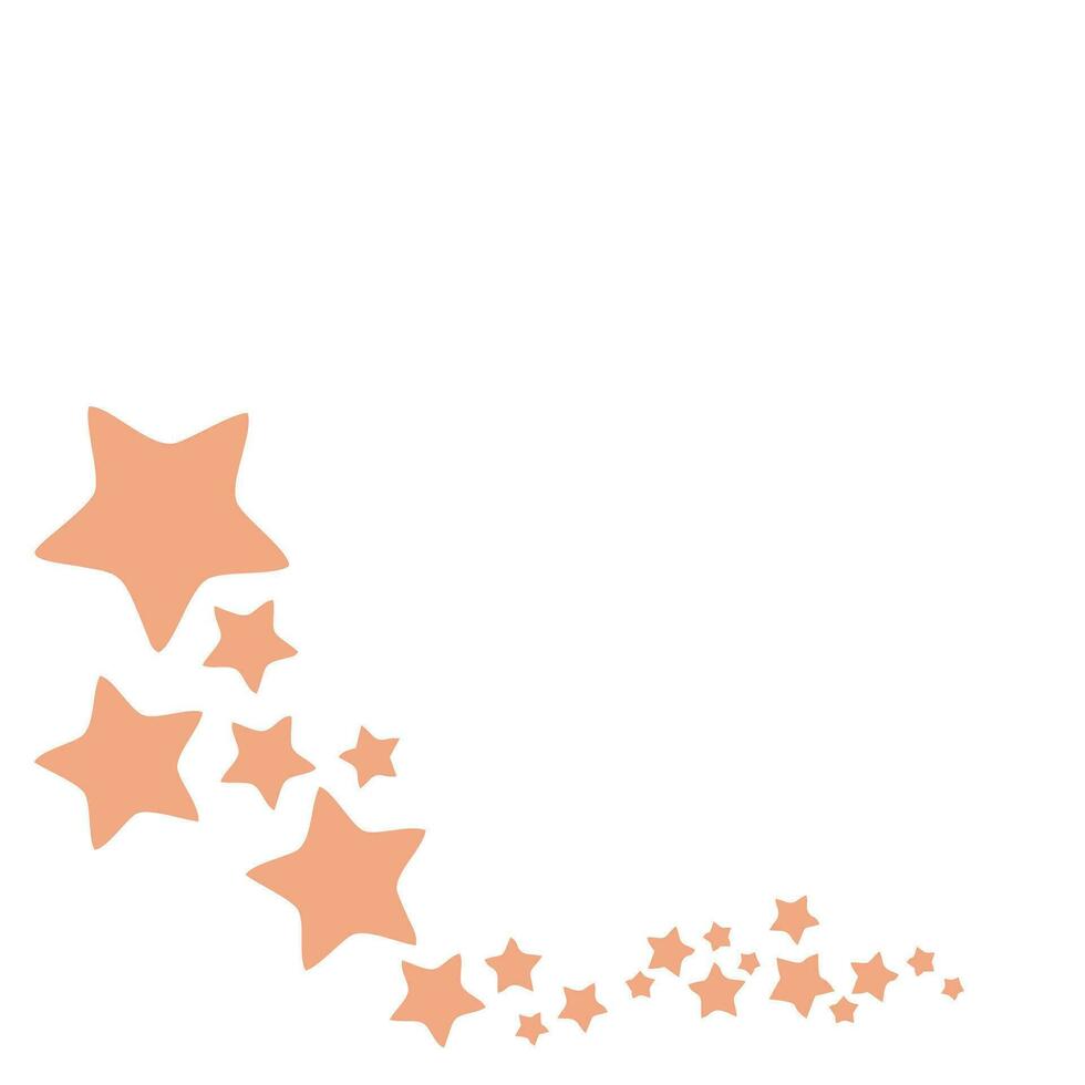 Stars in flat style. Vector illustration on white background. Design for banners, posters, cards. Design elements for banners, advertisements, posters, brochures etc