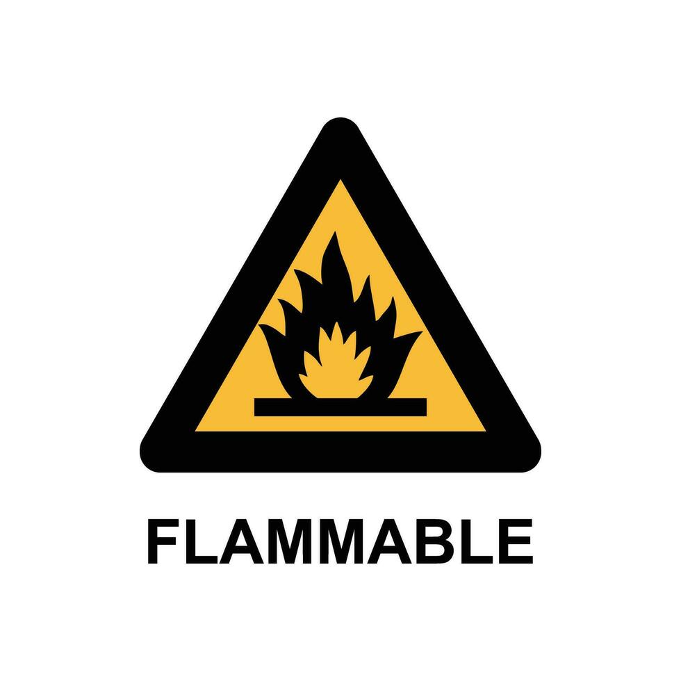 Flammable hazard sales symbol