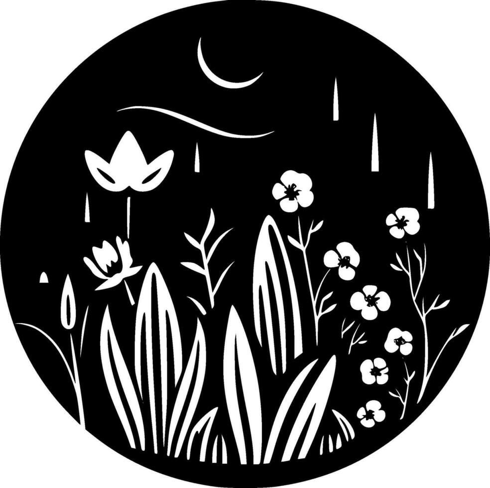 Spring, Minimalist and Simple Silhouette - Vector illustration