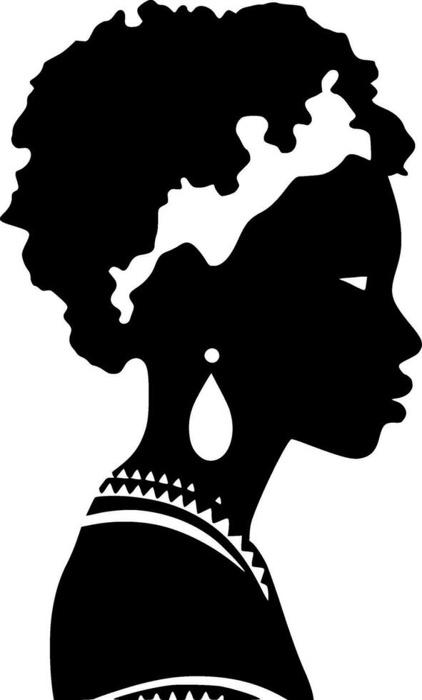 Africa, Minimalist and Simple Silhouette - Vector illustration