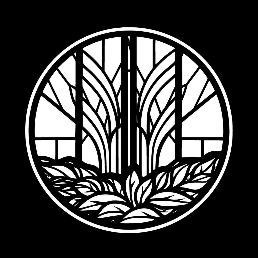 Stained Glass - High Quality Vector Logo - Vector illustration ideal for T-shirt graphic