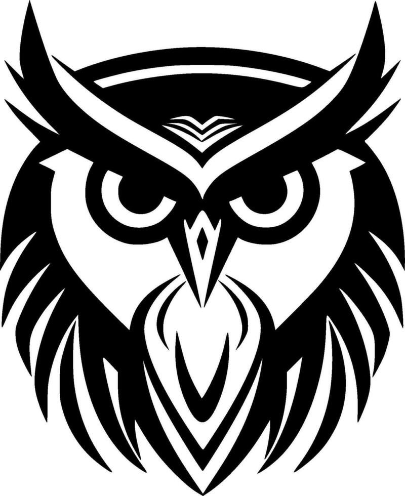 Owl - Minimalist and Flat Logo - Vector illustration
