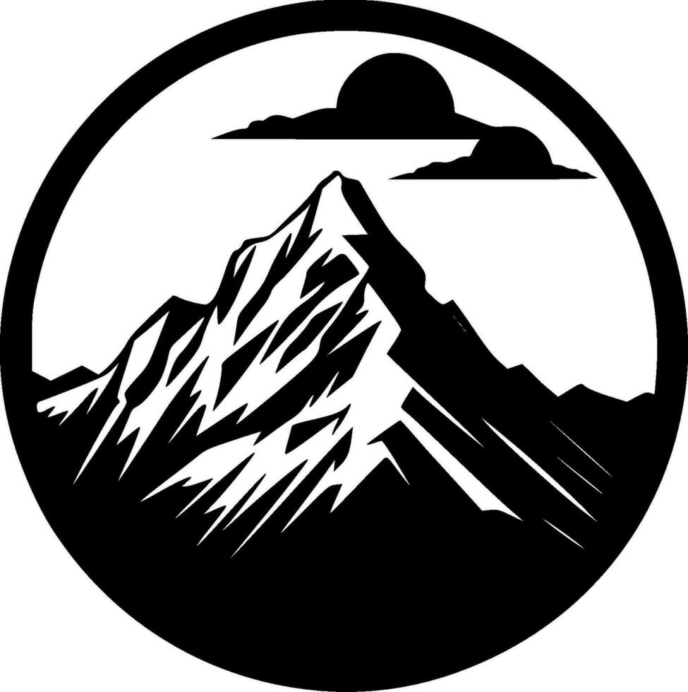 Mountains - High Quality Vector Logo - Vector illustration ideal for T-shirt graphic