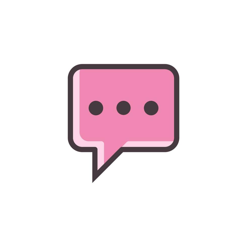 chat bubble icon design vector template