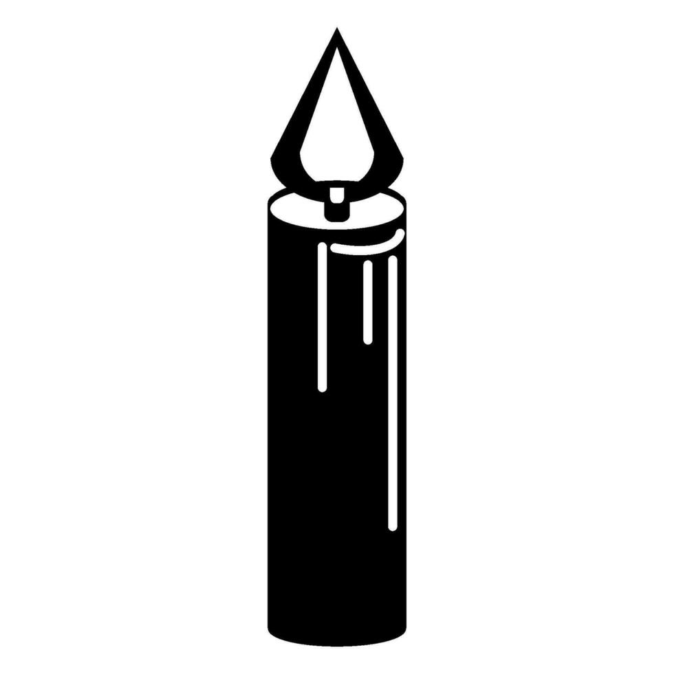 christmas candle icon design vector template