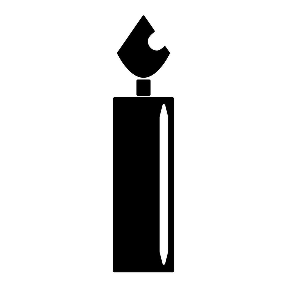 christmas candle icon design vector template