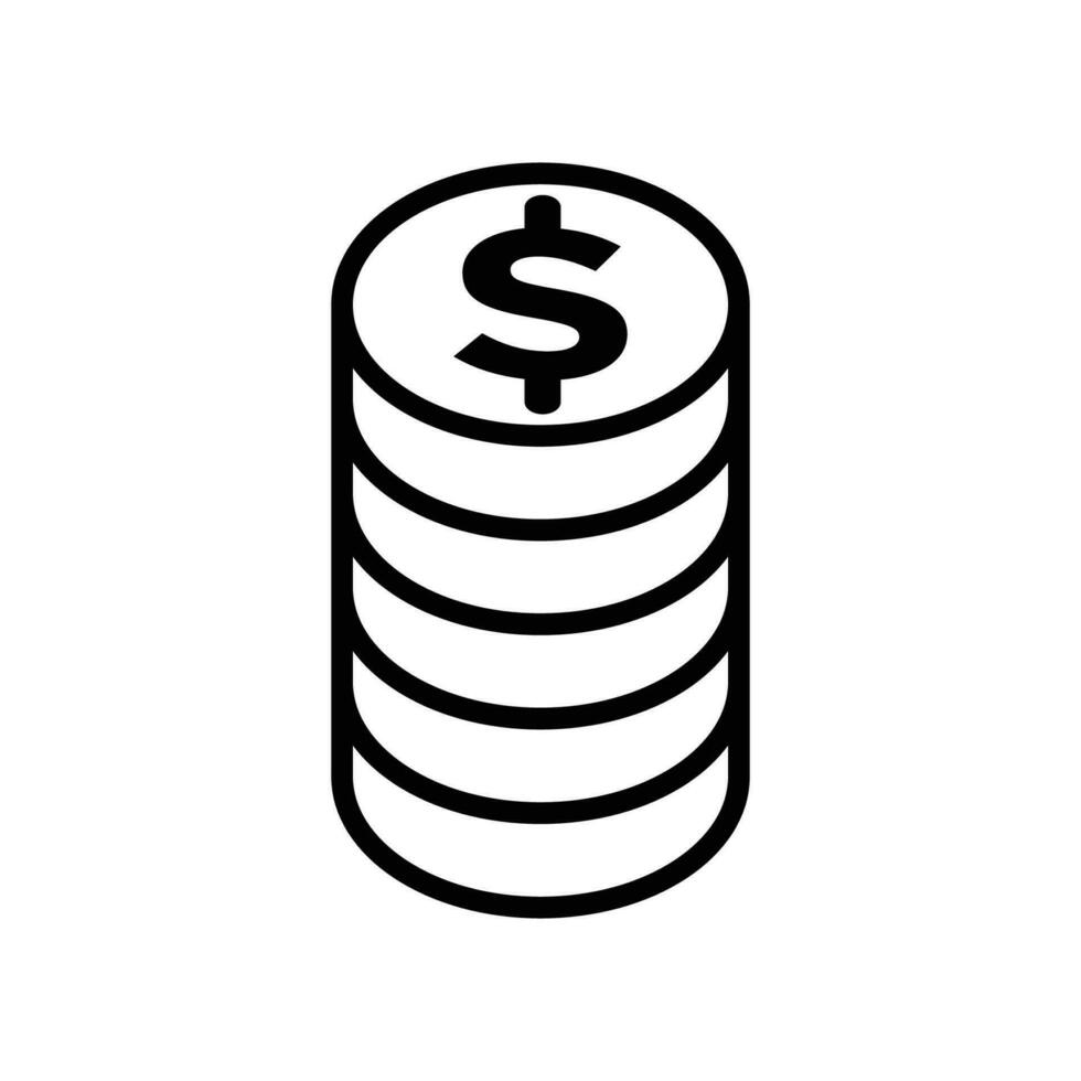 moneda dinero icono diseño vector modelo