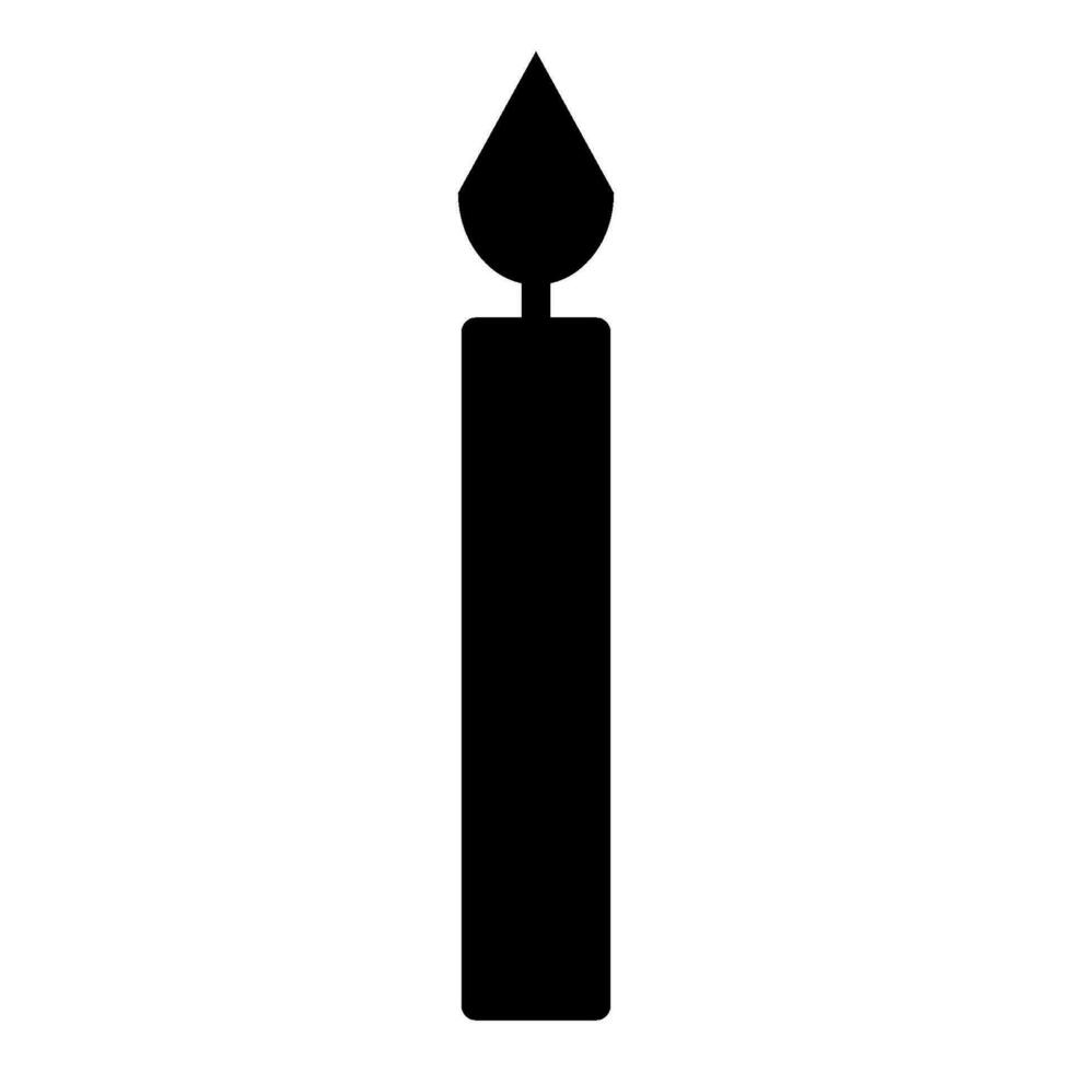 christmas candle icon design vector template