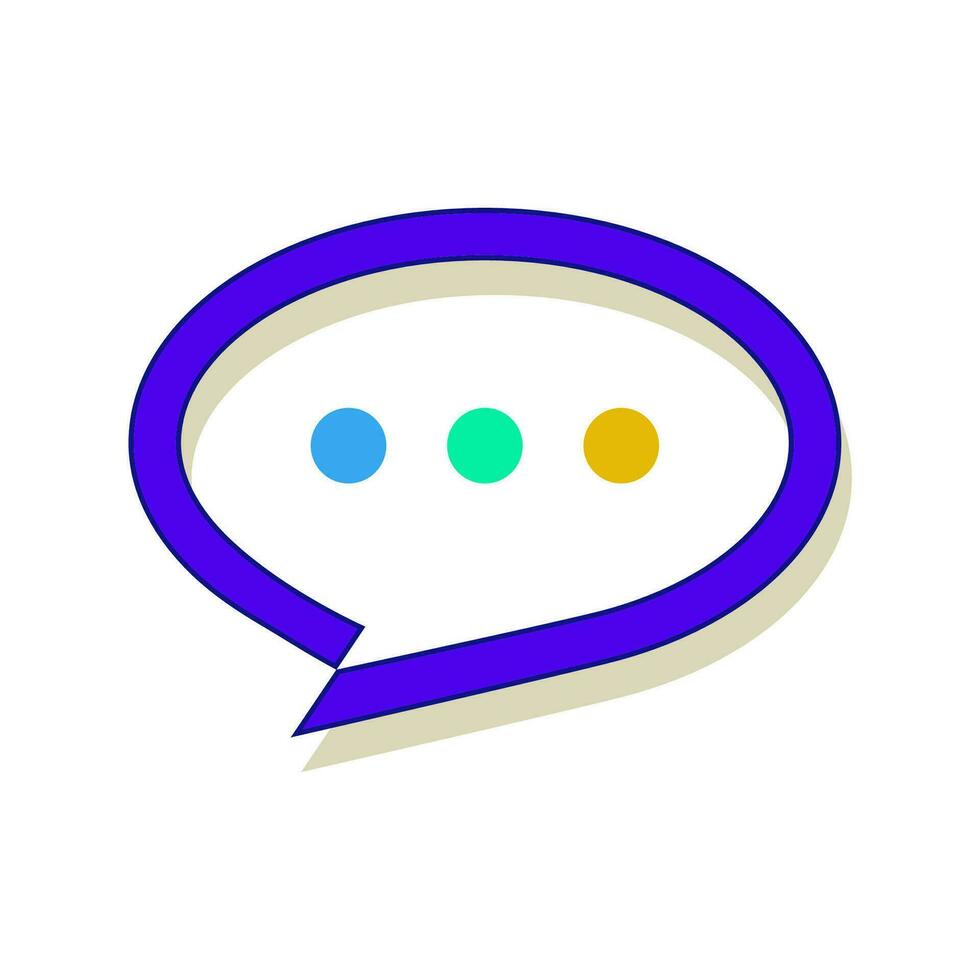 chat bubble icon design vector template