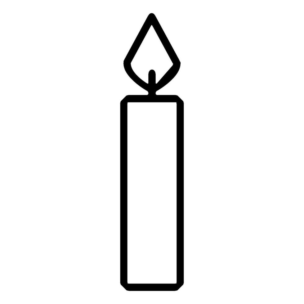 christmas candle icon design vector template