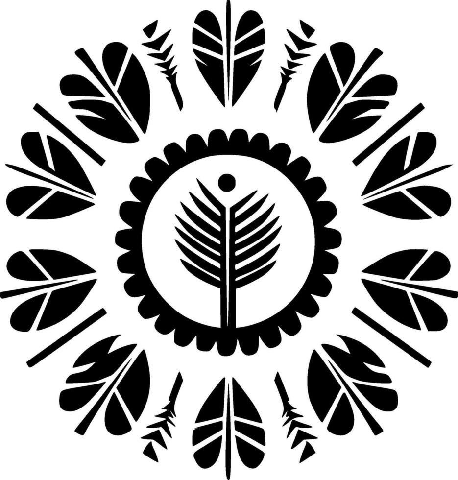 Boho, Minimalist and Simple Silhouette - Vector illustration